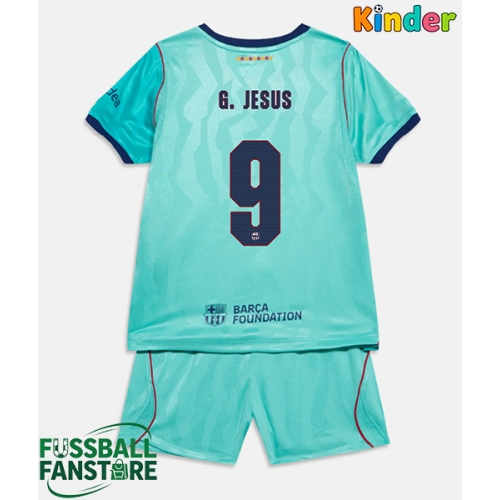 Barcelona Gabriel Jesus #9 Replik 3rd trikot Kinder 2026-27 Kurzarm (+ Kurze Hosen)